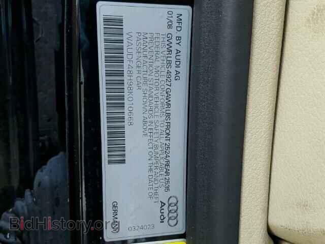2008 AUDI A4 - VIN: WAUDF48H98K010668 - Фото 10