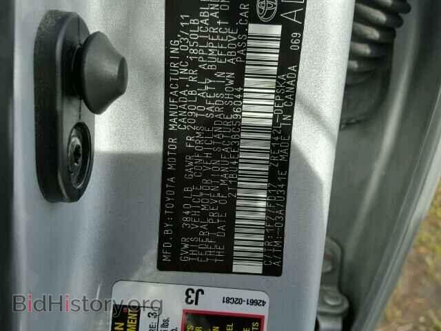2011 TOYOTA COROLLA - VIN: 2T1BU4EE3BC596044 - Фото 10