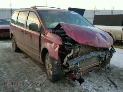 2010 Dodge CARAVAN GRAND CARA, red — VIN 2D4RN4DE5AR497921, Copart