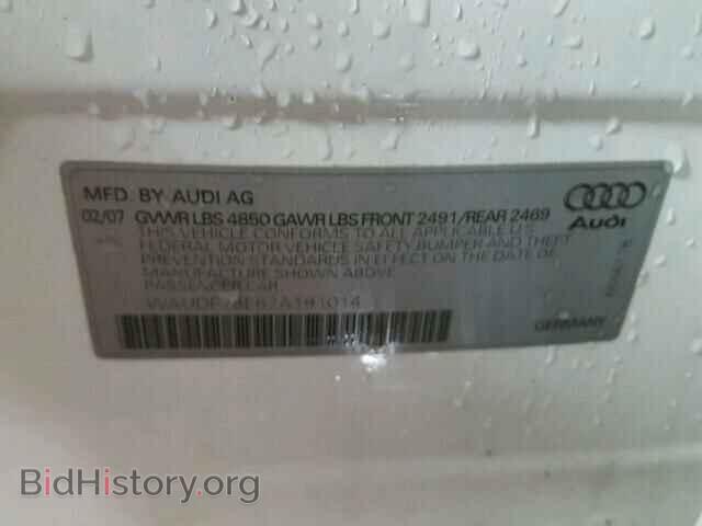 2007 AUDI A4 - VIN: WAUDF78E67A191014 - Фото 10