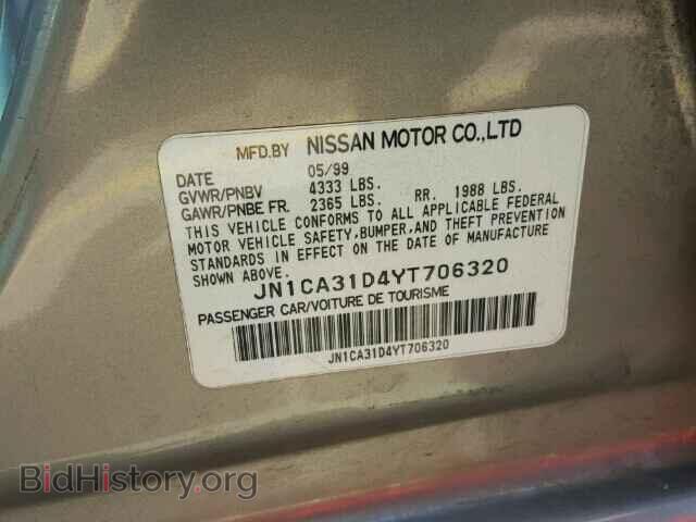 2000 NISSAN MAXIMA - VIN: JN1CA31D4YT706320 - Фото 9