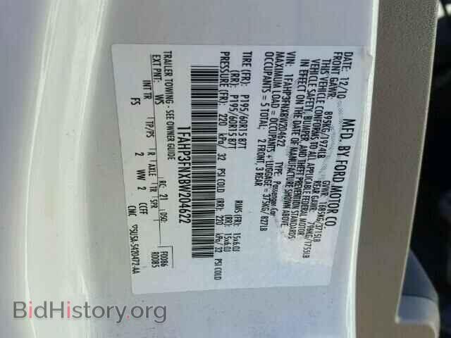 2011 FORD FOCUS - VIN: 1FAHP3FNXBW204622 - Фото 10