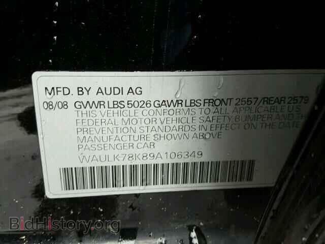 2009 AUDI A4 - VIN: WAULK78K89A106349 - Фото 10