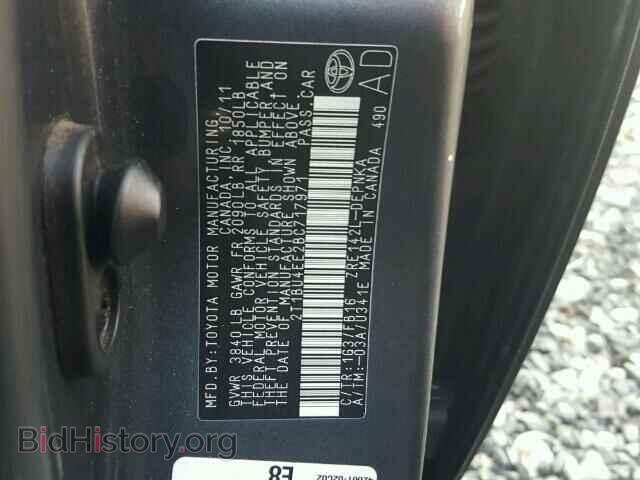 2011 TOYOTA COROLLA - VIN: 2T1BU4EE2BC717971 - Фото 10