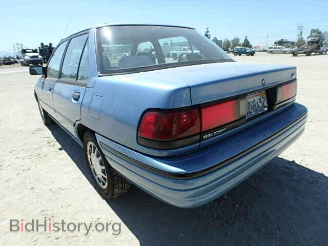 1992 FORD ESCORT - VIN: 3FAPP1682NR110087 - Фото 3