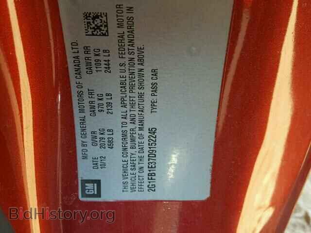 2013 CHEVROLET CAMARO - VIN: 2G1FB1E37D9152245 - Фото 10