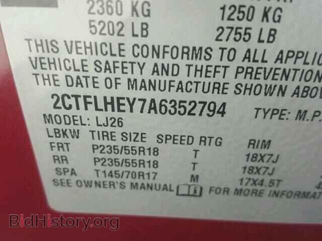2010 GMC TERRAIN - VIN: 2CTFLHEY7A6352794 - Photo 10