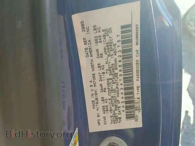 2006 MITSUBISHI ECLIPSE - VIN: 4A3AK34T96E023757 - Photo 10