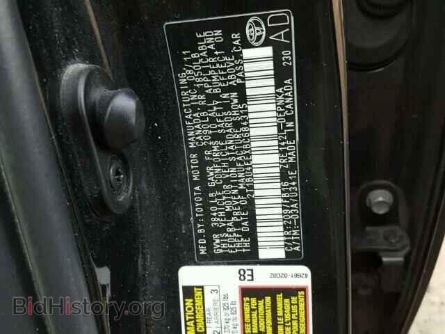2011 TOYOTA COROLLA - VIN: 2T1BU4EEXBC684315 - Фото 10