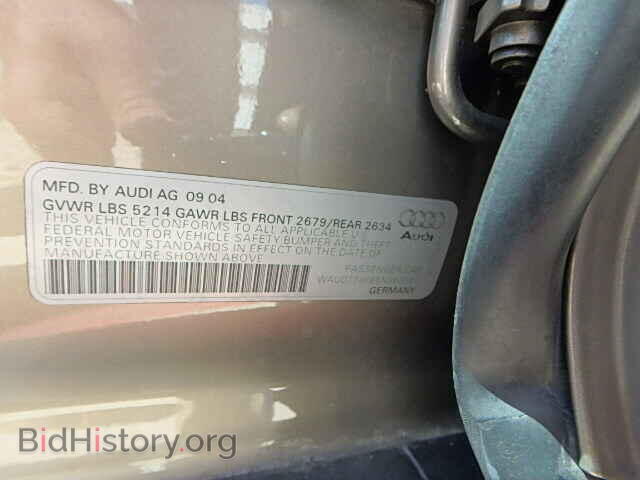 2005 AUDI A6 - VIN: WAUDT74F65N050067 - Фото 9