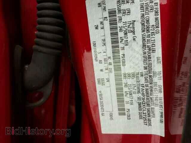2012 FORD FOCUS - VIN: 1FAHP3H2XCL272537 - Фото 10