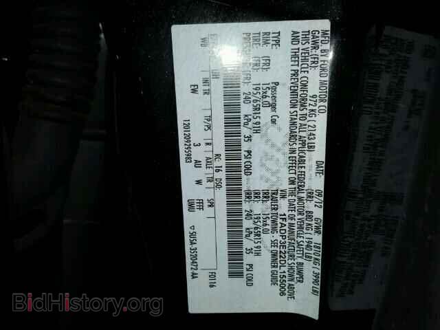 2013 FORD FOCUS - VIN: 1FADP3E22DL155006 - Photo 10