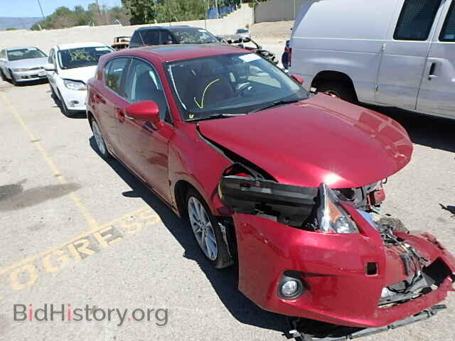 Фотография JTHKD5BH0C2113273 - LEXUS CT 200 2012