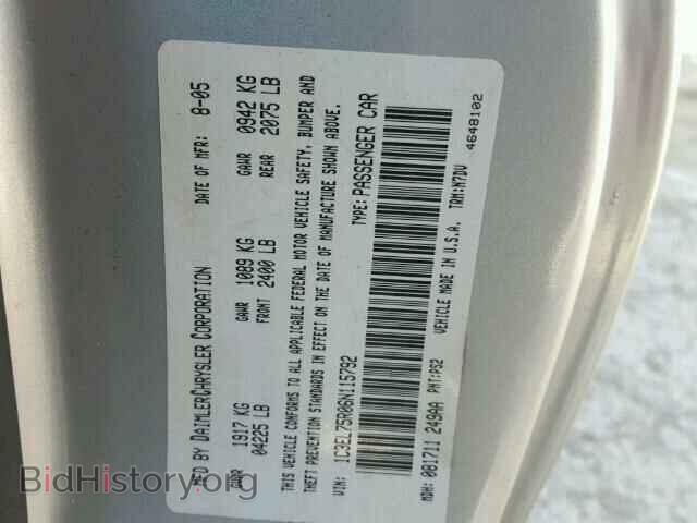 2006 CHRYSLER SEBRING - VIN: 1C3EL75R06N115792 - Фото 10