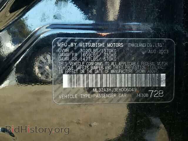 2014 MITSUBISHI MIRAGE - VIN: ML32A3HJ3EH006049 - Фото 10