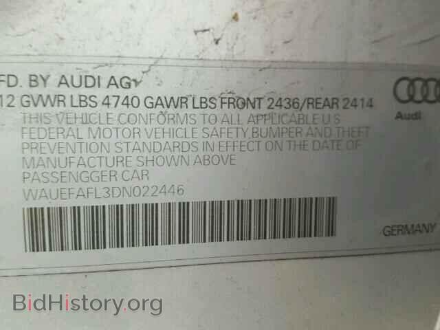 2013 AUDI A4 - VIN: WAUEFAFL3DN022446 - Photo 10