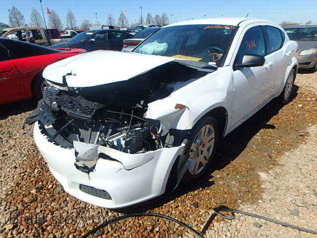 2014 DODGE AVENGER - VIN: 1C3CDZAB1EN143656 - Фото 2