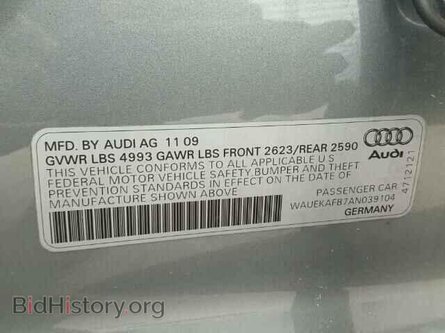 2010 AUDI A6 - VIN: WAUEKAFB7AN039104 - Фото 10