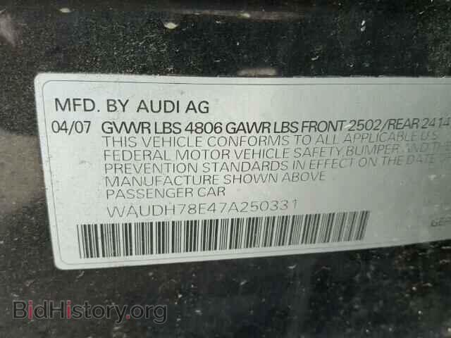 2007 AUDI A4 - VIN: WAUDH78E47A250331 - Фото 10
