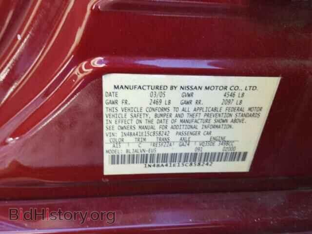 2005 NISSAN MAXIMA - VIN: 1N4BA41E15C858242 - Фото 10