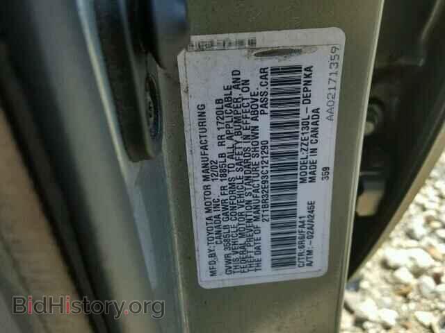 2003 TOYOTA COROLLA - VIN: 2T1BR32E93C121290 - Photo 10