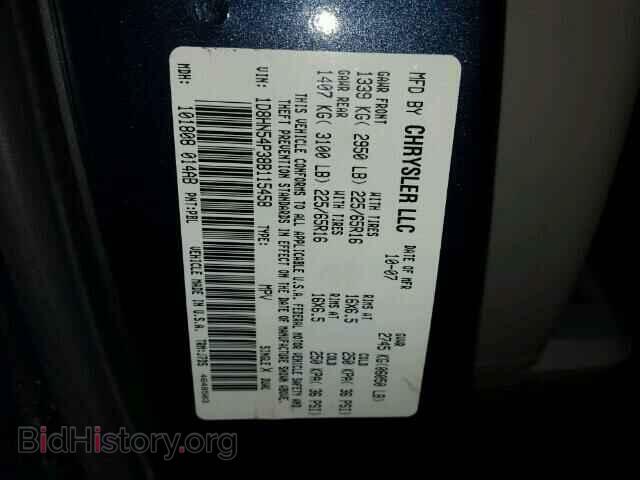 2008 DODGE CARAVAN - VIN: 1D8HN54P38B115458 - Фото 10