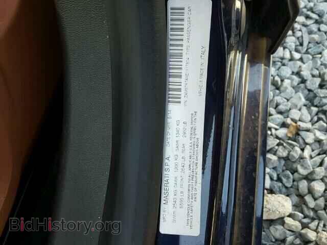 2014 MASERATI ALL MODELS - VIN: ZAM57RTAXE1117804 - Фото 10