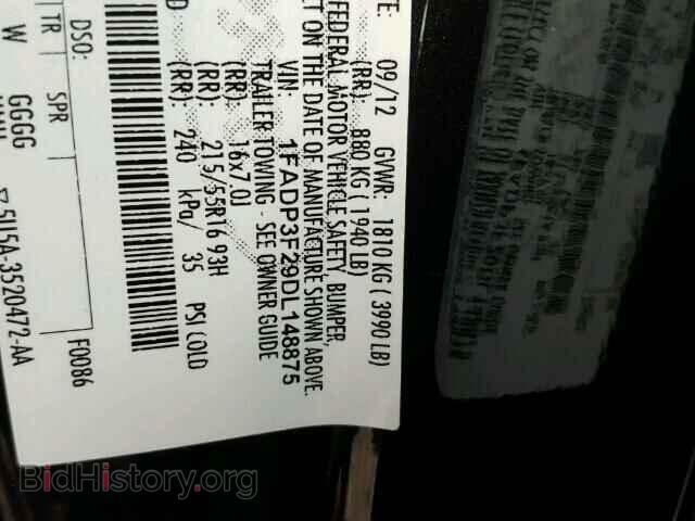 2013 FORD FOCUS - VIN: 1FADP3F29DL148875 - Photo 10