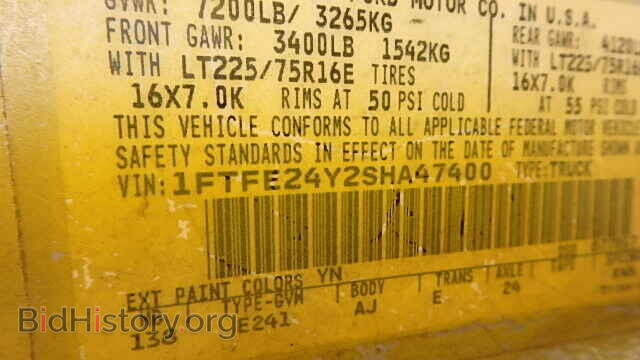 1995 FORD ECONOLINE - VIN: 1FTFE24Y2SHA47400 - Photo 9