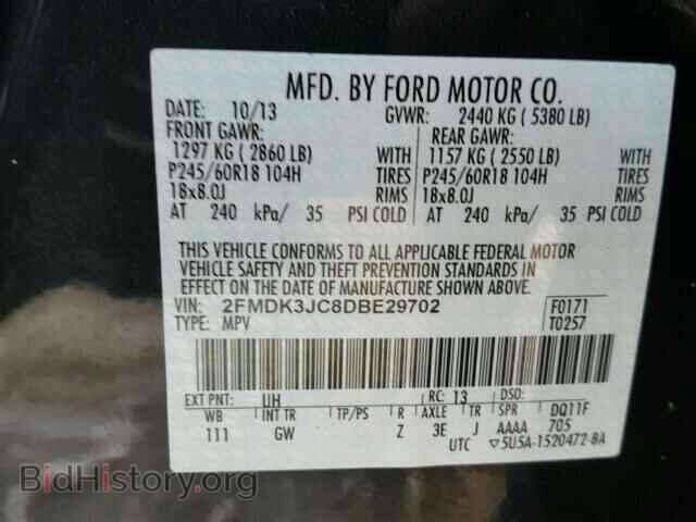 2013 FORD EDGE - VIN: 2FMDK3JC8DBE29702 - Photo 10