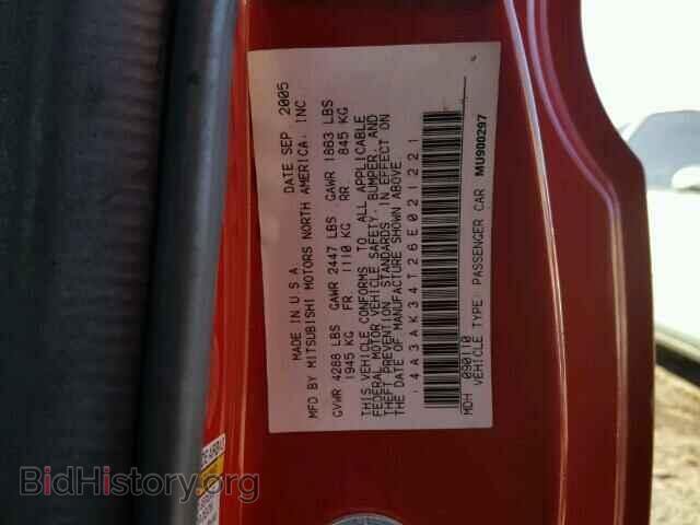 2006 MITSUBISHI ECLIPSE - VIN: 4A3AK34T26E021221 - Photo 10