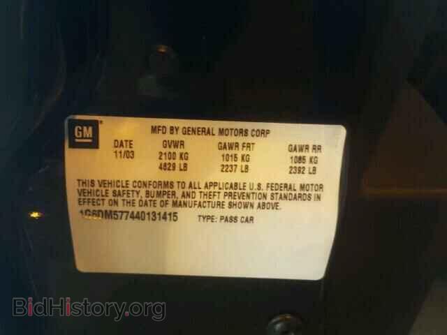 2004 CADILLAC CTS - VIN: 1G6DM577440131415 - Фото 10