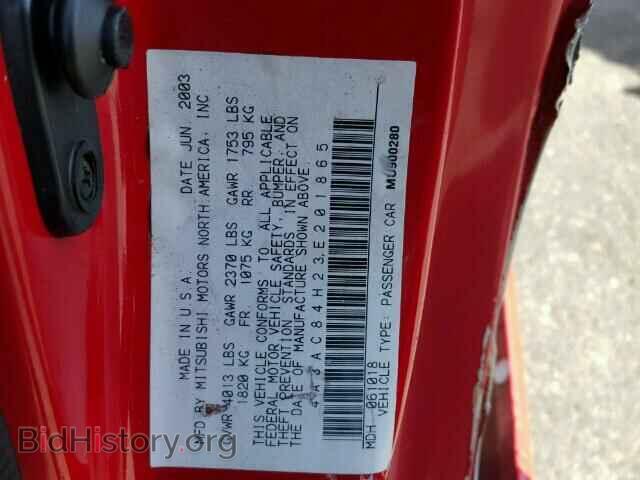 2003 MITSUBISHI ECLIPSE - VIN: 4A3AC84H23E201865 - Photo 10