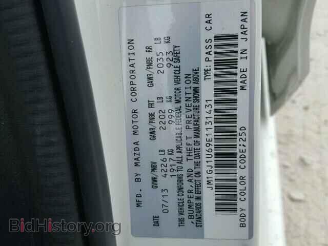 2014 MAZDA 6 - VIN: JM1GJ1U69E1131431 - Фото 10