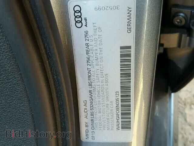 2014 AUDI A6 - VIN: WAUHGAFC6EN035123 - Фото 10