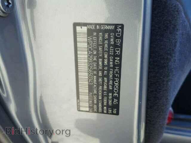 2002 PORSCHE 911 - VIN: WP0CA29932S650343 - Фото 9