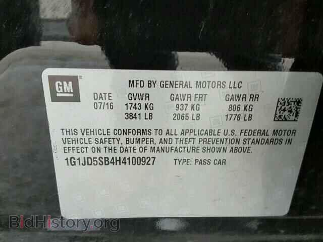 2017 CHEVROLET SONIC - VIN: 1G1JD5SB4H4100927 - Фото 10