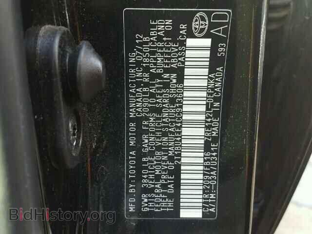 2012 TOYOTA COROLLA - VIN: 2T1BU4EE4CC913606 - Фото 10