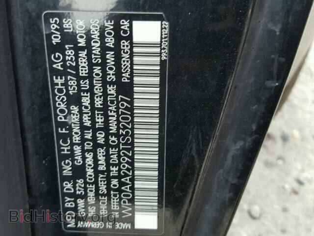 1996 PORSCHE 911 - VIN: WP0AA2992TS320797 - Фото 10