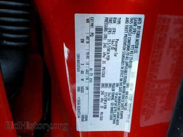2014 FORD FOCUS - VIN: 1FADP3F27EL287968 - Фото 10
