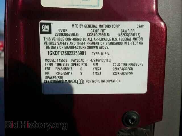 2002 GMC ENVOY - VIN: 1GKDT13S822253901 - Photo 10