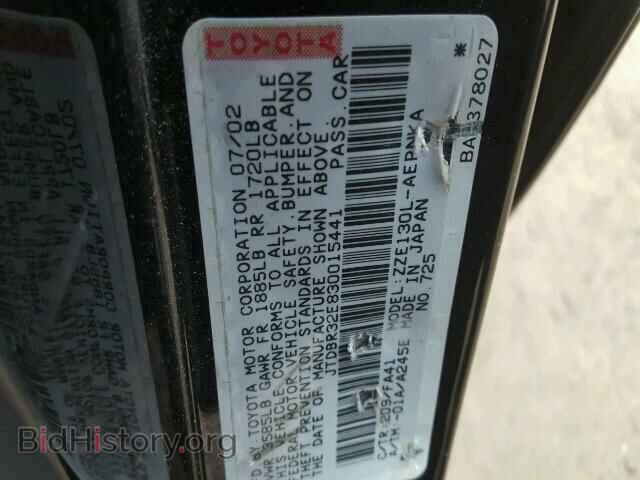 2003 TOYOTA COROLLA - VIN: JTDBR32E830015441 - Фото 10