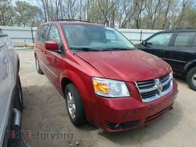 2010 Dodge CARAVAN Grand Cara, red — VIN 2D4RN5D17AR145880, Copart