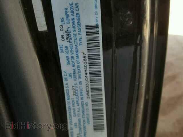 2004 VOLKSWAGEN BEETLE - VIN: 3VWCD31C44M403667 - Фото 10