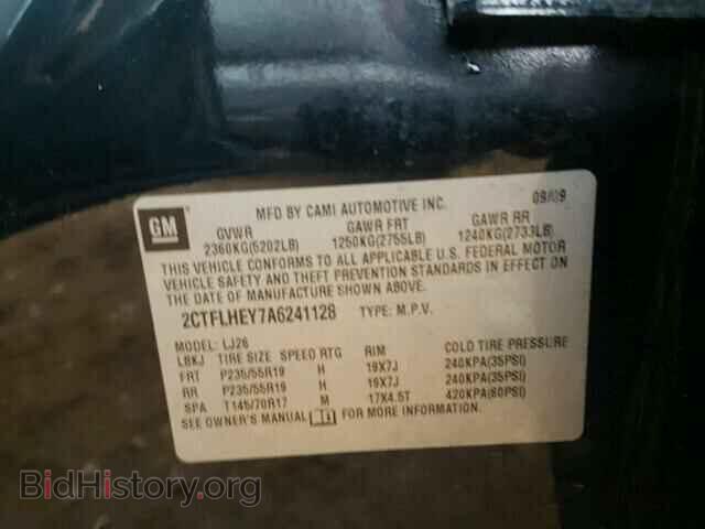 2010 GMC TERRAIN - VIN: 2CTFLHEY7A6241128 - Photo 10