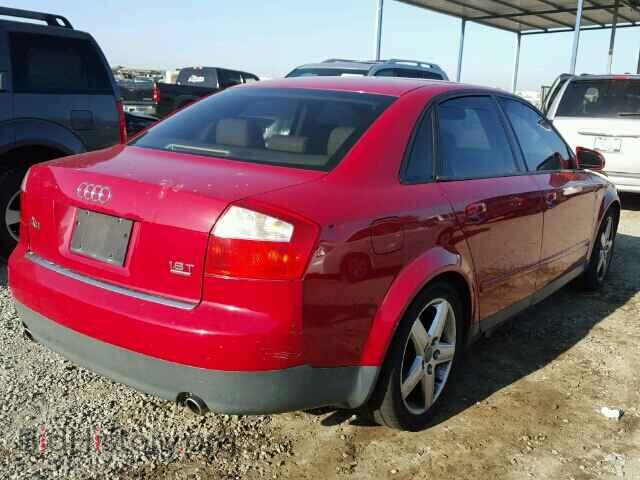 2002 AUDI A4 - VIN: WAULC68E72A257268 - Фото 4