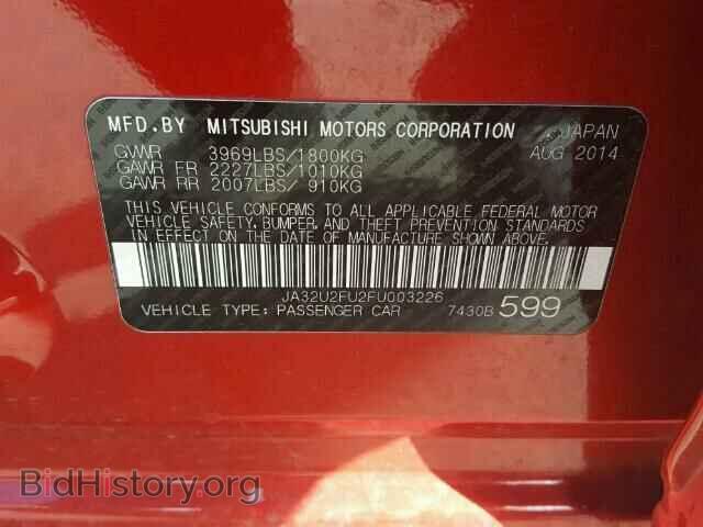 2015 MITSUBISHI LANCER - VIN: JA32U2FU2FU003226 - Фото 10