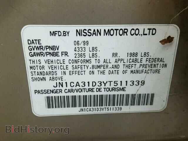 2000 NISSAN MAXIMA - VIN: JN1CA31D3YT511339 - Photo 10