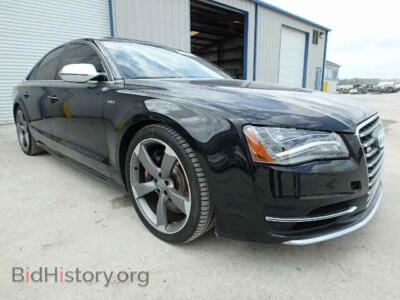 2014 Audi S8 S8 Quattro, black — VIN WAUD2AFD5EN004547, Copart