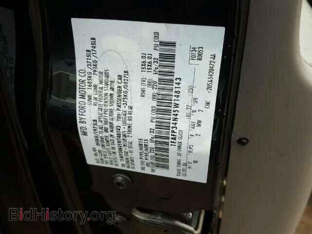 2005 FORD FOCUS - VIN: 1FAFP34N45W148143 - Photo 10